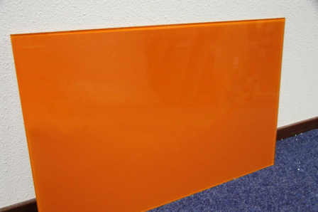 Glaswand 900x700mm NIEUW! Zuiveroranje