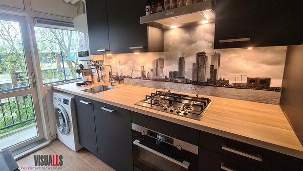 Premium-mat uitvoering Visuall R29 Rotterdam skyline ZWW