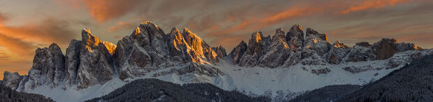 Plat ontwerp P591 Sunset at the Dolomites Italy