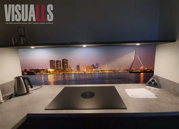 Gratis ontwerp/impressie vooraf in jouw keuken. Visuall R14 Skyline Rotterdam