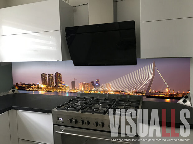 Gratis ontwerp/impressie vooraf in jouw keuken. Visuall R14 Skyline Rotterdam