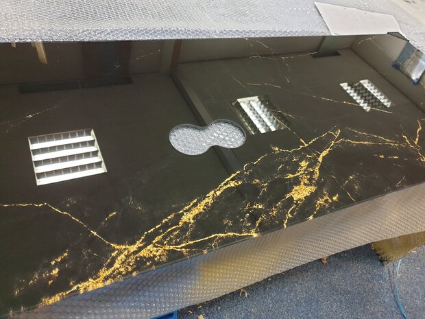 Premium-glas uitvoering Visuall P389 Marble Lennon